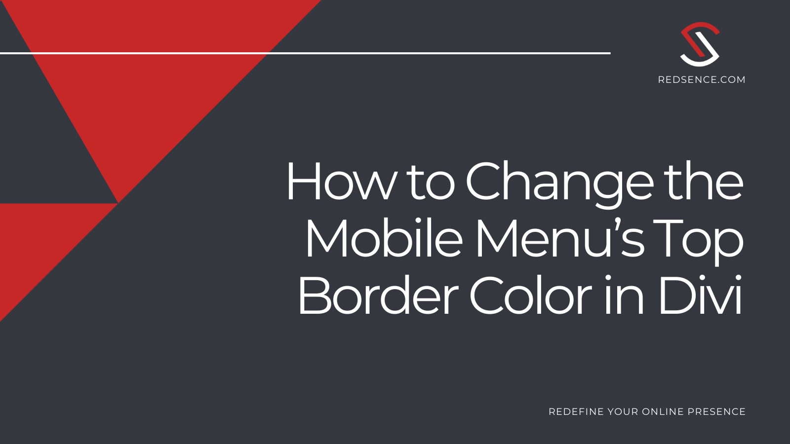 How to Change the Mobile Menu's Top Border Color in Divi