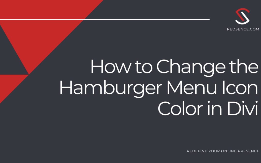 How to Change the Hamburger Menu Icon Color in Divi